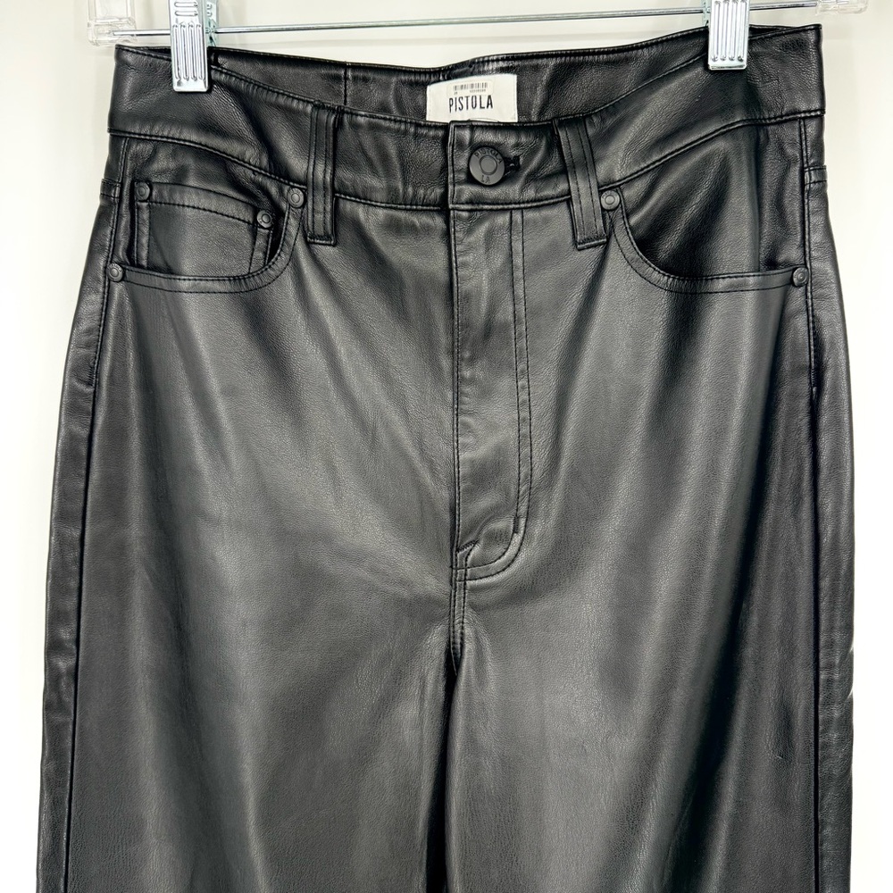 X REVOLVE PISTOLA Cassie Super High Straight Pant in Black Sz 26 $168 - Picture 5 of 11